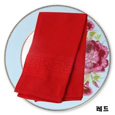 나애가운 업소용린넨 린넨타올 천냅킨 국산, 레드, 1개