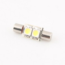 수엘이디 국산 차량용 LED 실내등 - 28mm 2발 퓨즈타입, 1개