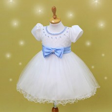 헬로스마일 블루리본 드레스+헤어밴드