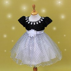 헬로스마일 여아용 아벨 반팔 드레스+헤어밴드 2종 세트