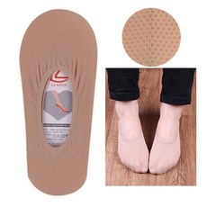 [빅토] 여자 페이크삭스 기본스타킹덧신(미끄럼방지), 살색, 1개