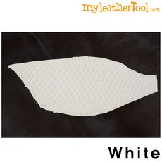 가죽공예 - 천연 물고기 가죽 *한장가격*, white