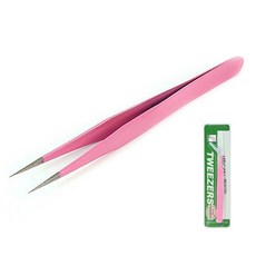 BB 네일핀셋 네일집게, 40.정밀핀셋(핑크직선형), (BB), 1개