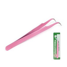 BB 네일핀셋 네일집게, 39.정밀핀셋(핑크곡선형), (BB), 1개