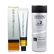 아름다운화장품 아이몬 헤어컬러 120g 산화제 800ml(1제6개당 2제1병), B5 밝은밤색, 1개