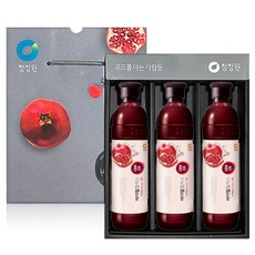 청정원 홍초선물세트 감사7호, 홍초석류500ml, 3개