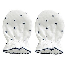 그린베베 국내생산 신생아 아기별 양면 손싸개