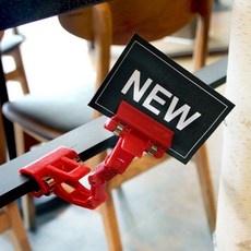 아트사인 쇼클립 상품가격표시 상품안내 메모꽂이 메모홀더, 쇼클립(관절집게)빨강:0141, 1개입