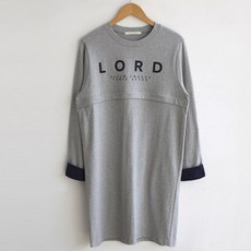 마더라이크 T.LORD소매배색수유롱티- 면 수유티 모유 수유복 롱티 빅사이즈
