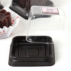 이홈베이커리 화과자포장 케이스, Black 15개입, 1팩, 15개