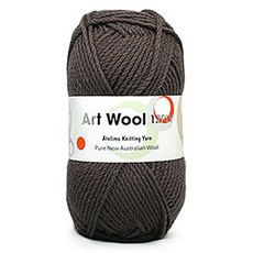 코디뜨개실 아트울12P 목도리 DIY 패키지, 아트울12P-4볼 #15 연밤 100% 울