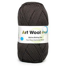 코디뜨개실 아트울8P 목도리 DIY 패키지, 아트울8P-4볼 #11 연밤 100% 울, 1개