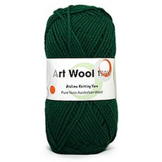 코디뜨개실 아트울12P 목도리 DIY 패키지, 아트울12P-4볼 #20 초록 100% 울