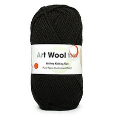 코디뜨개실 아트울12P 목도리 DIY 패키지, 아트울12P-4볼 #16 진밤 100% 울