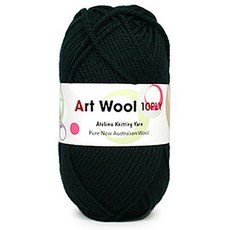 코디뜨개실 아트울10P 목도리 DIY 패키지, 아트울10P-4볼 #21 다크초록 100% 울, 1개