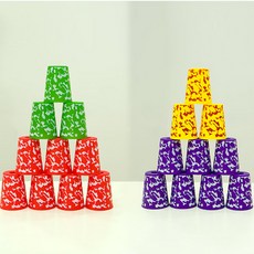 [메탈투어] 치린 스피드 컵스텍 프린트-퍼플 보드게임, 선택:퍼플