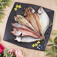 (할인중) 속초 반건조생선 맛보기 실속 모듬세트 대중소 가자미 임연수 고등어 민어 볼락 부세 파란별 반건조생선, 1세트, 930g 소
