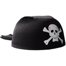 스투피드 해적 두건 모자 (블랙)