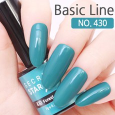 스타젤 1900원균일가판매(75종)셀프젤네일 컬러 젤, 430 포레스트그린, 1개, 7g