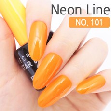 스타젤 1900원균일가판매(75종)셀프젤네일 컬러 젤, 101 오렌지네온, 1개, 7g