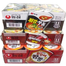 농심 오징어짬뽕컵 6개 + 짜파게티범벅 6개 + 튀김우동컵면 6개, 1개
