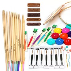 나은몰 뜨개질 부자재 코바늘 줄바늘 가죽라벨 등, 국내산 대나무 줄바늘 4.5 mm, 1개