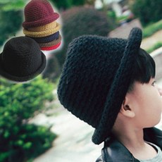 도비러비 니트페도라모자.벙거지모자.유아동모자