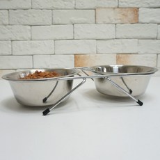 보냄 소형견 스테인레스 애견 쌍식기, 대, /, 1개