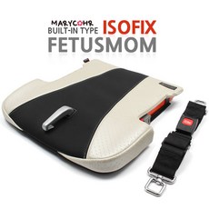 마리꼬 페투스맘 ISOFIX(화이트블랙) 안전벨트, 1개, 블랙
