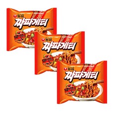 농심 사천 짜파게티 봉지, 3개