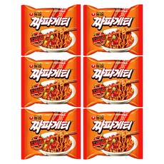 농심 사천 짜파게티 봉지, 6개