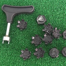 바로스포츠 큐락형 스파이크징20EA 골프화스파이크징 골프화징, 큐락형 BR스파이크징20개+심플형핸들, 1개