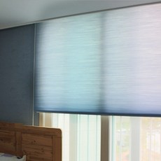 리빙텍스 25mm HDN 26105 연블루 허니콤쉐이드