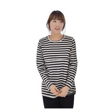 마더라이크 JS.긴팔안젤라수유티- 빅사이즈 수유복 모유 홈웨어 외출