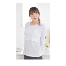 마더라이크 긴팔 포켓 수유티 수유복