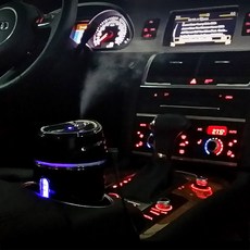 차량용 및 가정용 미니가습기, 블랙, 1개