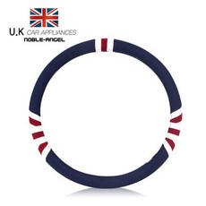 노블엔젤 뉴 유니언잭 차량용 핸들커버, 혼합 색상