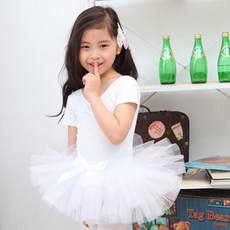 발레랑 화이트리본 5부스커트 발레스커트