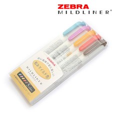 ZEBRA 제브라 마일드라이너 소프트 라이너형광펜 RC, 5색 1Set