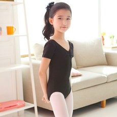 국산 유아 발레리나 레오타드(블랙반팔)