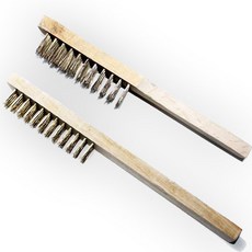 나무 철 브러쉬(중/대) 청소용/찌든때/녹/곰팡이, 나무 철 브러쉬(대), 1개