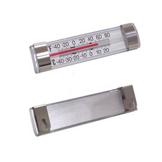 아날로그 냉장고온도계 AT-4020 냉동고온도 -40+20도, 1개, 실버