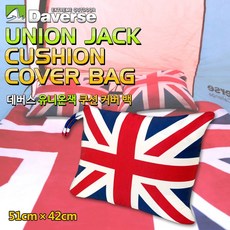 데버스 유니온잭 쿠션커버백, 1개