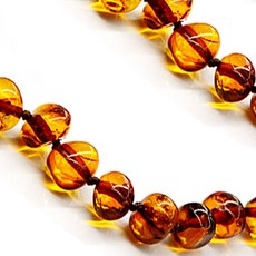 골드앤실버 꼬냑 바로크 호박목걸이 발트해 유럽목걸이 여성용 패션목걸이 천연석 목걸이 유색/보석