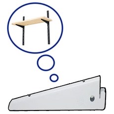 찬넬/브라켓, 찬넬브라켓 화이트(소), 1개, 화이트