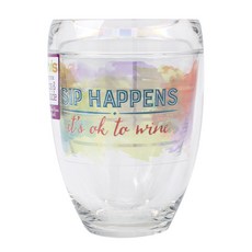 터비스 퍼펙트 포 파티오 & 풀사이드 스템리스 와인잔 266ml, Sip Happens, 1개