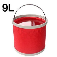 제이앤씨 접이식 물통 9L 11L, 9L접이식물통-레드, 1개