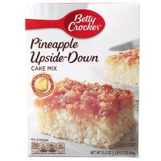 Betty Crocker 파인애플 업사이드-다운 케이크 믹스, 1개, 609g