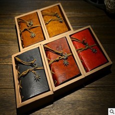 여행용수첩 비망록 가죽수첩 여권지갑 수첩 가죽커버, 레드, 1개