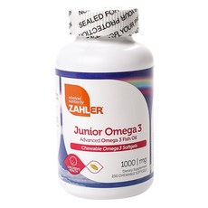 잘러 주니어 오메가 3 1000mg 츄어블 소프트젤, 250개입, 1개, 250정